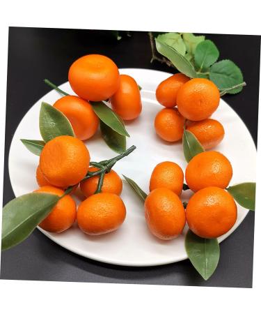 Zerodeko 3pcs Simulation Sugar Orange Plastic Fruit Decor Orange Model House Decorations for Home Artificial Orange Home D cor Playhouse Toy Photo Prop Household Showcase Foam - Buy Online on GoSupps.com