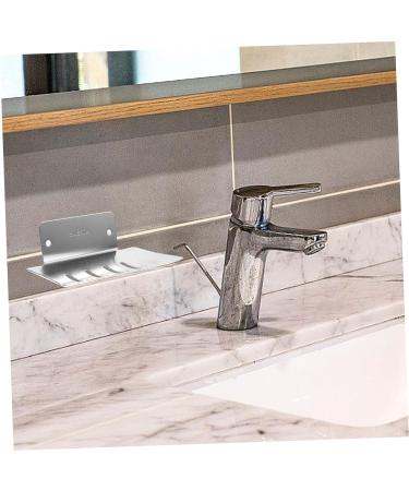 Ciieeo Bathroom Soap Holder Soap Dish Holder Shower Soap Holder Soap Dish with Drain Vacuum Soap Dish Draining Soap Hanging Soap Holder Shower Soap Dish Wall-mounted Xiaozaowang Silver 12.6x8.4x3cm - Buy Online on GoSupps.com