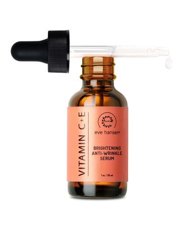 Eve Hansen Vitamin C Serum for Face - Facial Serum with Hyaluronic Acid Vitamin E and Aloe Vera 1 oz - for softer smoother and more refined Skin 1 Fl Oz (Pack of 1)