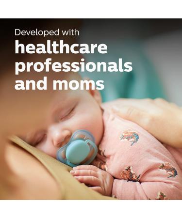 Philips AVENT Ultra Air Nighttime Pacifier Blue 6-18 Months 4-Pack SCF376/43 - Buy Online on GoSupps.com