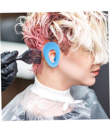 COOLHIYA 2 Pairs Hair dye Ear caps Heat Protection Hair Dyeing Supplies Ear caps for Hair dye Hair dye Ear Cover Hair Coloring Ear Cover Ear Muffs Silica Gel tab Accessories Men and Women Blue 7.5x5cm - Buy Online on GoSupps.com