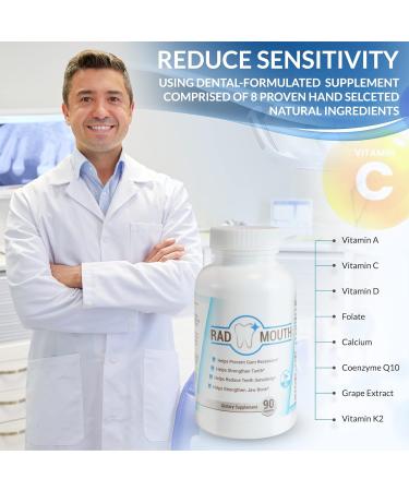 Rad Mouth: Prevent Gum Recession Strengthen Teeth & Reduce Sensitivity - Shop Internationally - Buy Online on GoSupps.com