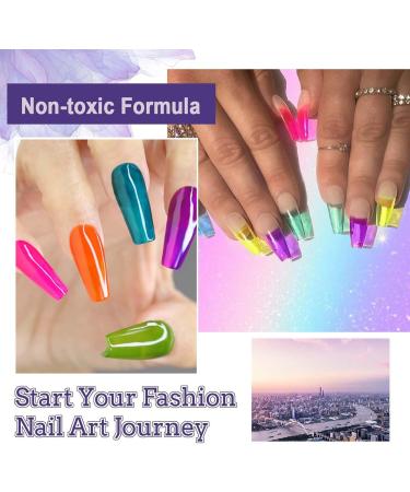 Jelly Nail Polish - Transparent Purple Nail Polish - Breathable Neon Jelly Style Nail Varnish - Air Dry Vegan Base Natural Nail Polish Long Lasting Air Dry No Need UV Nail Art - Buy Online on GoSupps.com