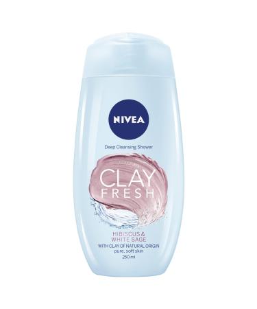 BEIERSDORF UK LTD Nivea Clay Fresh Body Wash Hibiscus & Witte Salie 250ml