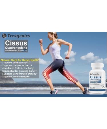 Buy Trexgenics Cissus Quadrangularis 600mg - Vegan Joint & Bone Support Supplement - 60 Non-GMO Capsules - Buy Online on GoSupps.com