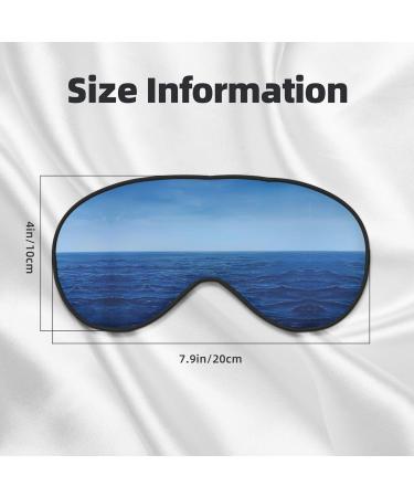 SSIMOO Blue Ocean Sea Print Ultra-Soft Light-Blocking Eye Mask for Comfort & Restful Sleep - International Shipping - Buy Online on GoSupps.com