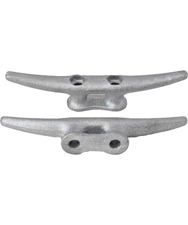 QPURO 6 Inch Galvanized Cast Iron Dock Cleat - Rope Cleat - 5-Pack Boat Dock Cleats for Marine, Deck, Nautical Decor - Buy Online on GoSupps.com
