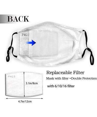Roupaze Paw Print Washable Cloth Face Mask with Nose Wire & Filter Pocket - Reusable & Breathable with 10 PCS Filters | Doggy Paw Design - Buy Online on GoSupps.com