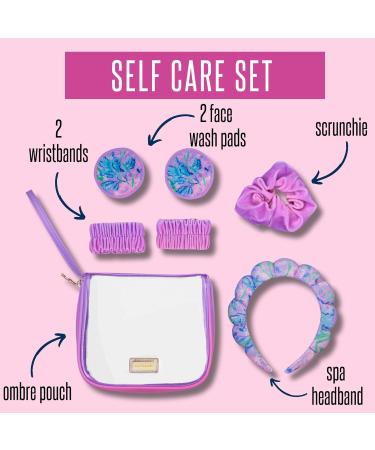 Lilly Pulitzer Self Care Kit - Spa Gift Set for Women | Spa Headband Face Wash Pads Wristbands & Scrunchie | Secret Escape - Buy Online on GoSupps.com