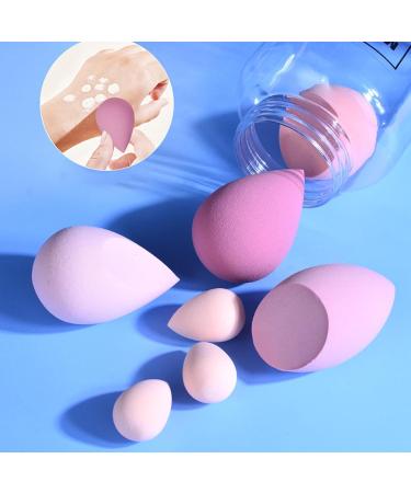14 Makeup Sponge Set - Beauty Sponges Blender with 7 Powder Puff and 7 Make up Sponges for Liquid Foundation Powder Concealer Cream Purple - Buy Online on GoSupps.com