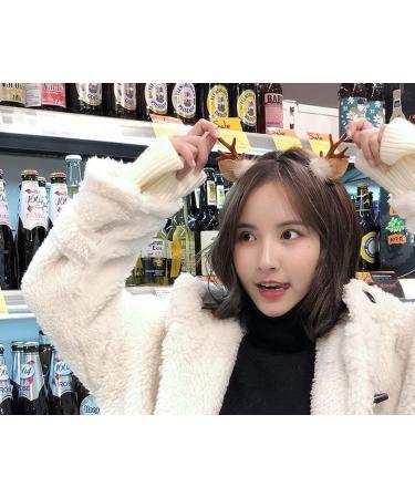 Shop SCSpecial Deer Antler Headband - Perfect Reindeer Hairband & Fawn Horn Clip for Christmas Costumes & Decorations - Light Brown - Buy Online on GoSupps.com