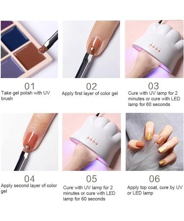 Yajun 16 Colors Solid Cream Gel Nail Polish Set - Semi-Permanent Nail Paint & Brushes for Home Manicure - Durable 1.5g Each - Buy Online on GoSupps.com