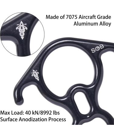 SOB 40KN Abseiling Device | Climbing Descender for Outdoor Safety & Relaxation - Premium Climbing Equipment - Buy Online on GoSupps.com