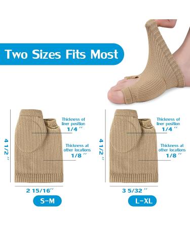 Bunion Pads - Upgraded Relief Protector Guards for Thumb & Little Toe | Breathable Day & Night Support for Hallux Valgus Pain | Two Sizes Fit Most - Buy Online on GoSupps.com
