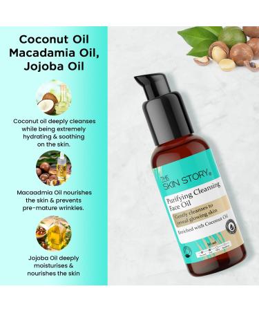 Purifying Cleansing Oil Makeup Remover - Macadamia Jojoba & Coconut Oils | Nourishing Paraben-Free 50ml - International Shipping - Buy Online on GoSupps.com