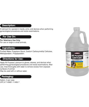 Durvet OB All Purpose Lubricant Gallon - Premium Multi-Use Lubricant for Veterinary & Agricultural Needs | International Shipping Available - Buy Online on GoSupps.com