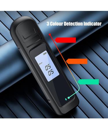Cryfokt Portable Breathalyzer | 0-0.19% BAC | Rechargeable & Smart | Digital Display & LED Indicator | Ideal for Personal & Professional Use - Buy Online on GoSupps.com
