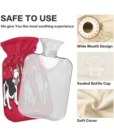 Buy KCLDECI Hot Water Bottle with Cover - 2L French Dog Design for Pain Relief & Foot Warmer Hot & Cold Therapy for Cramps | International Shipping - Buy Online on GoSupps.com
