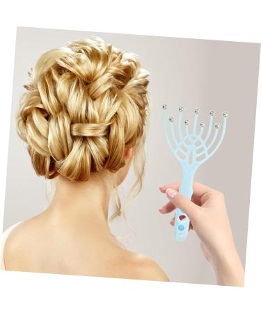 Beaupretty Scalp Massager & Hair Scratchy Claw Tool - 5-Claw Hand Massager for Women - Sky Blue 20x9.5cm - Best Head Massage Experience - Buy Online on GoSupps.com