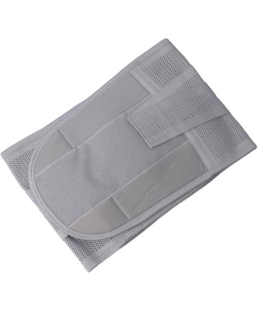 XL Gray Elastic Back Bandage - Adjustable & Breathable Lumbar Support for Lower Back Pain Relief | Ideal for Sports & Daily Use - International Shipping Available - Buy Online on GoSupps.com