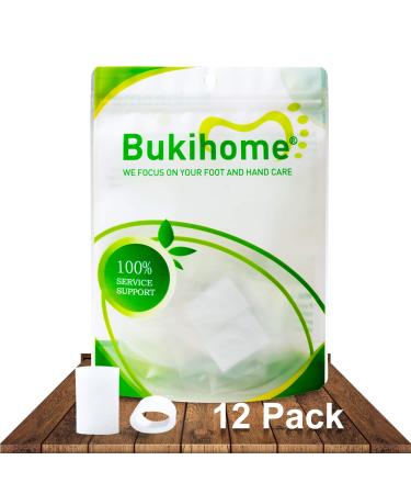 Bukihome 12PCS Silicone Toe Sleeves - Toe Protectors for Blister, Corn, Callus - Ideal for Running and Walking - Stop Toe Pain - Buy Online on GoSupps.com