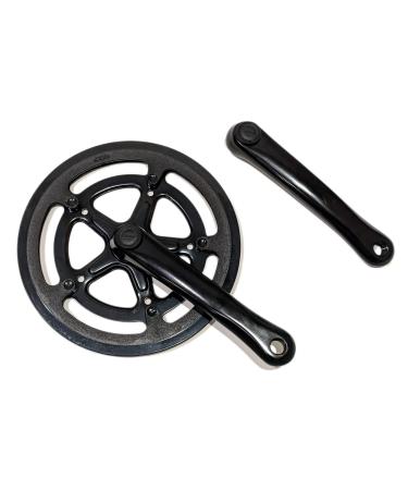 52T Chainring 170mm Aluminum Crank Arms Chainguard Crankset Black Folding Ebike Bicycles