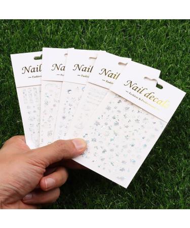 3D Snowflake Christmas Silver Nail Art Stickers Self Adhesive Manicure Decor Transfer Decals(189) Style189 - Buy Online on GoSupps.com