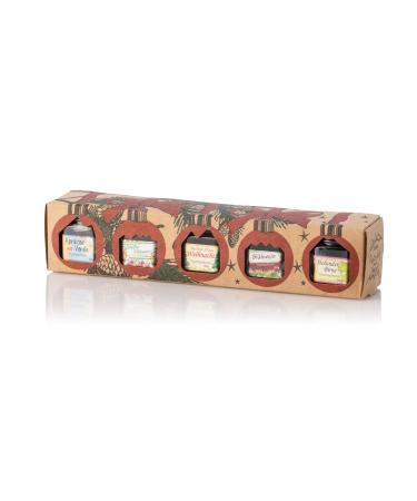 Puntzelhof Christmas Enjoyment Box-Feinkost Gift Set 5x50g of exquisite and handmade fruit spread Allg u delicacies with Christmas gift packaging