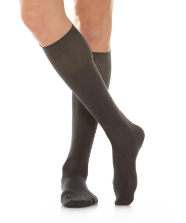 RELAXSAN 560L Diabetic Socks for Men Women Over the calf Seamless Socks Non Binding for Sensitive Feet Cotton and Crabyon 4 Anthracite