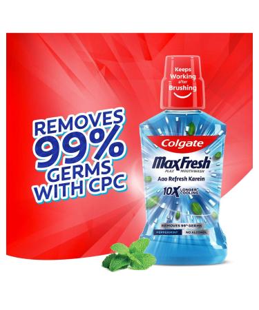Colgate Plax Peppermint Fresh Mouthwash 250ml - Oral Care Essential - Buy Online on GoSupps.com