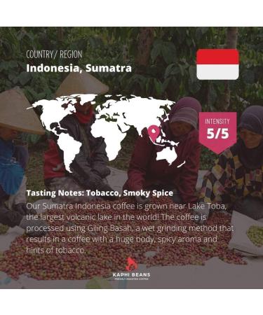 Kaphi Beans Single Origin Dark Roast Sumatra Indonesian Coffee- Freshly Roasted (Filter 250g) - Buy Online on GoSupps.com