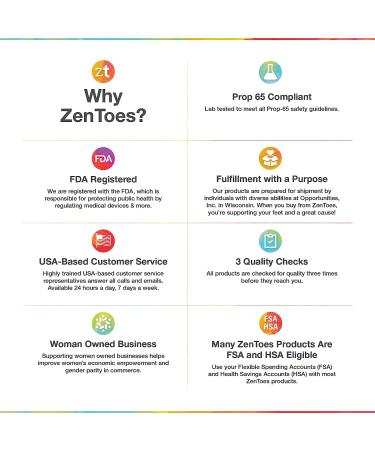 ZenToes Metatarsal Pads - Ball of Foot Pain Relief Cushions for Men and Women - 2 Pairs Medium Beige Fabric Sleeves with Gel Inserts - Sesamoiditis, Metatarsalgia, Morton's Neuroma - Buy Online on GoSupps.com