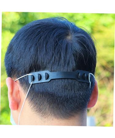 Buy Minkissy 6 Pieces Ear Protection Mask Hooks | Slip-Resistant Silicone Ear Mask Hook Earrings | Hearing Protection for Kids & Adults | Black Ear Tapes with Hook - Buy Online on GoSupps.com