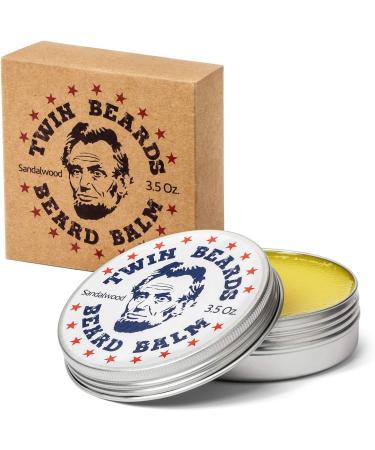 Twin Beards Sandalwood Beard Balm | Conditions & Strengthens for Softer, Thicker Beard | 70ml - Buy Online on GoSupps.com