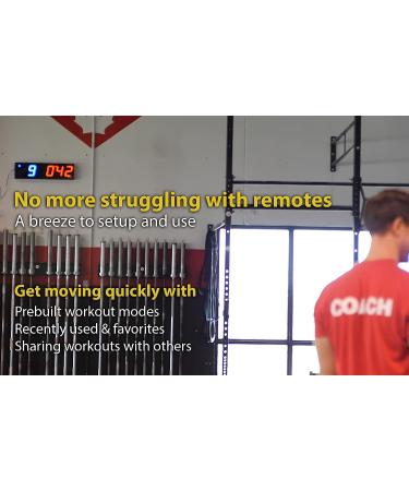 Bluetooth App-Controlled GymNext Flex Timer with Large 4.0 Digits for Crossfit, Tabata, MMA & More - Buy Online on GoSupps.com