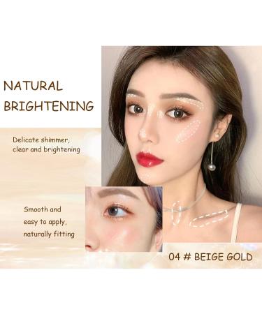 Shefave Highlighter Makeup Palette - Highly Pigmented Shimmer Colours for Long-Lasting Silky Makeup - 04 Beige Gold (40g) - Buy Online on GoSupps.com
