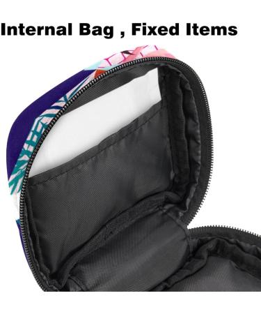 Portable Women's Binding-Up Bags | Menstrual Cup Bags & Feminine Insert Bags for Teens | Colorful Flamingo & Geometry Designs - Buy Online on GoSupps.com