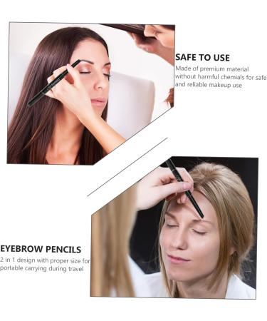 Beavorty 3pcs Rotate Eyebrow Makeup Lasting Brush Automatic Chocolate Head Pencil Double Long 1 count (Pack of 1) Chocolatex3pcs - Buy Online on GoSupps.com