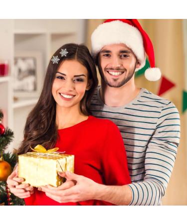 HAICN 4Pieces Snowflake Hair Clips Silver Glitter Snowflake Bobby Pins Xmas Hair Barrettes Party Favor for Women Girls Hair Accessories - Buy Online on GoSupps.com