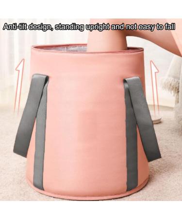 Bol De Bain De Pieds Spa Pliable De 25 98 Pouces Trempage des Pieds De Voyage | Seau De Bain pour Pied en Papier D'aluminium Serg avec Rabat Fermeture clair Manchette lastique R sistant Rose - Buy Online on GoSupps.com