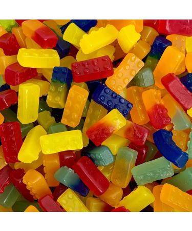 Large 1kg Resealable Pouch of VEGAN Building Block Sweets Gummy Candy - Buy Online on GoSupps.com