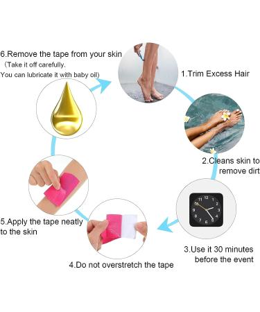 Kinesiology Tape Set for Waterproof Support in Sports - 6 Rolls in Assorted Colors - Ideal for Knees, Ankles, and Wrists - Buy Online on GoSupps.com