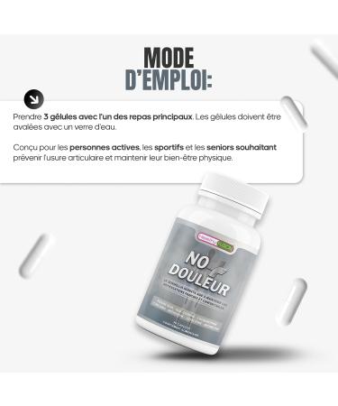 Healthy Fusion No+Douleur | Traitement anti-inflammatoire puissant | Soulage la douleur et r g n re les articulations | Curcuma Glucosamine Chondro tine | Formule efficace | 90 g lules - Buy Online on GoSupps.com