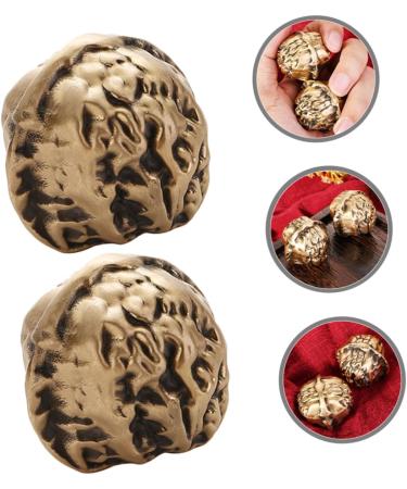 Homsfou Chinese Stress Balls - Decorative Massage Ornaments | Small Walnut Handballs for Relaxation & D cor - Buy Online on GoSupps.com
