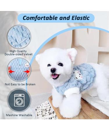 Shop Lynine Monochrome Dog Sweater Warm & Comfortable Winter Knit for Dogs | Blue M Size - Buy Online on GoSupps.com