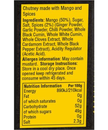 Laila Premium Mango Chutney 12x300g - Buy Online on GoSupps.com