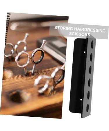 Hairdressing Scissors Stand Desk Top Organizer Desktop Stand Grooming Clippers Scissor Holder for Acrylic Office Supplies Magnetic Scissor Holder Shear Rack Organizer Wall 19x7.7cm Black - Buy Online on GoSupps.com