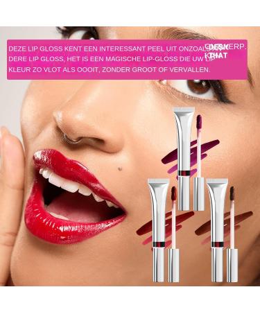 Lip Liner Stain Peel Off Peel Off Lip Liner Stain Smudge Proof Lip Liner Waterproof Long Lasting Highly Pigmented Color Peel Off Lip Gloss Color Stick Set of 3 for Women - Buy Online on GoSupps.com