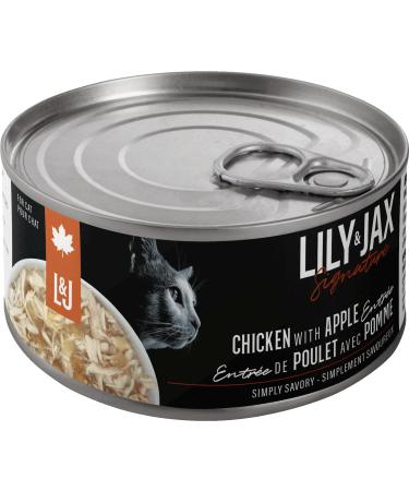 Chicken with Apple - Premium Canned Cat Wet Food - Cat All Ages by Lily & Jax (Pack of 24 x 85g)