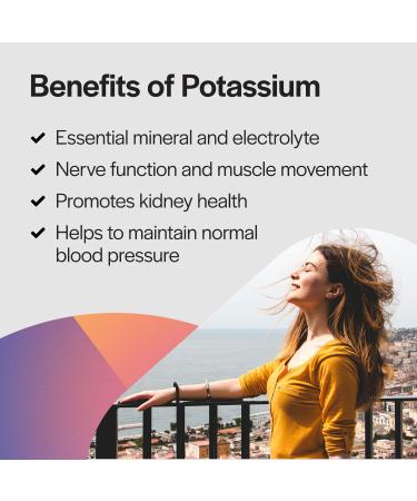 PureFormulas Potassium Supplement Chelated 99 mg Highly Absorbable Pure Potassium Formula for Energy Nerve Muscle Kidney Heart and Skeletal Support Non-GMO - 100 Vegetarian Capsules 100 Count (Pack of 1) - Buy Online on GoSupps.com